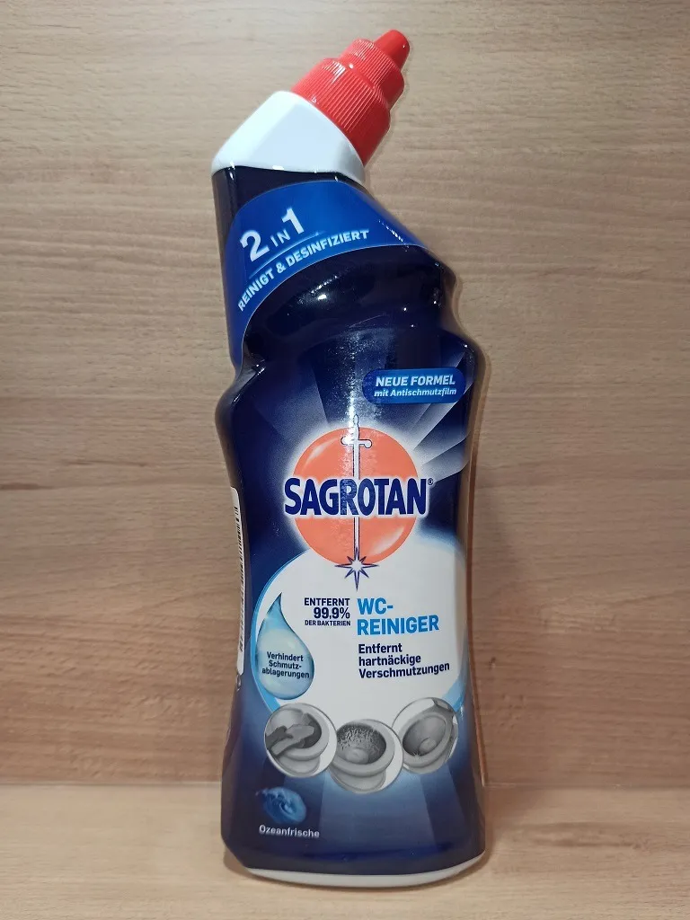 Sagrotan WC-Reiniger Ozeanfrische Gel 4x750ml Antischmutzfilm