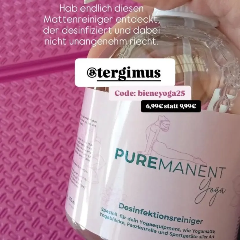 TERGIMUS PUREMANENT Yoga Mattenreiniger Spray alkoholfrei