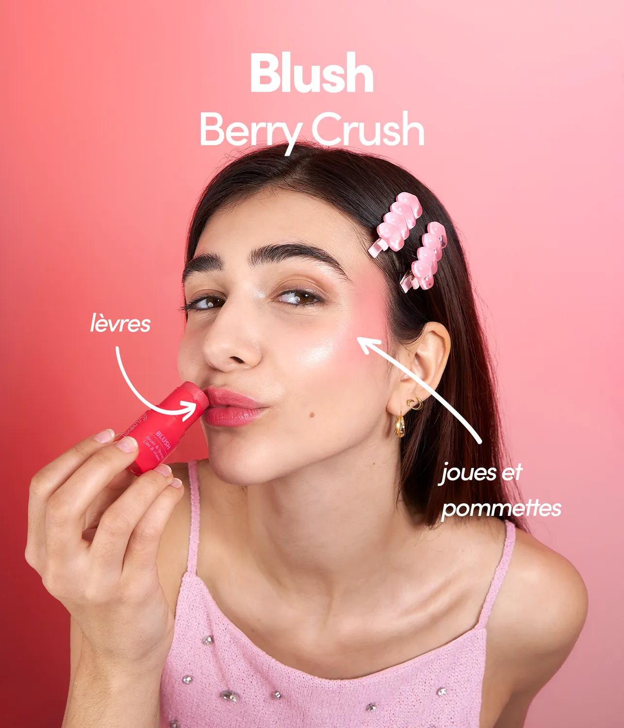 Merci Handy Let's Glow Heroes Make-up Set Blush Highlighter