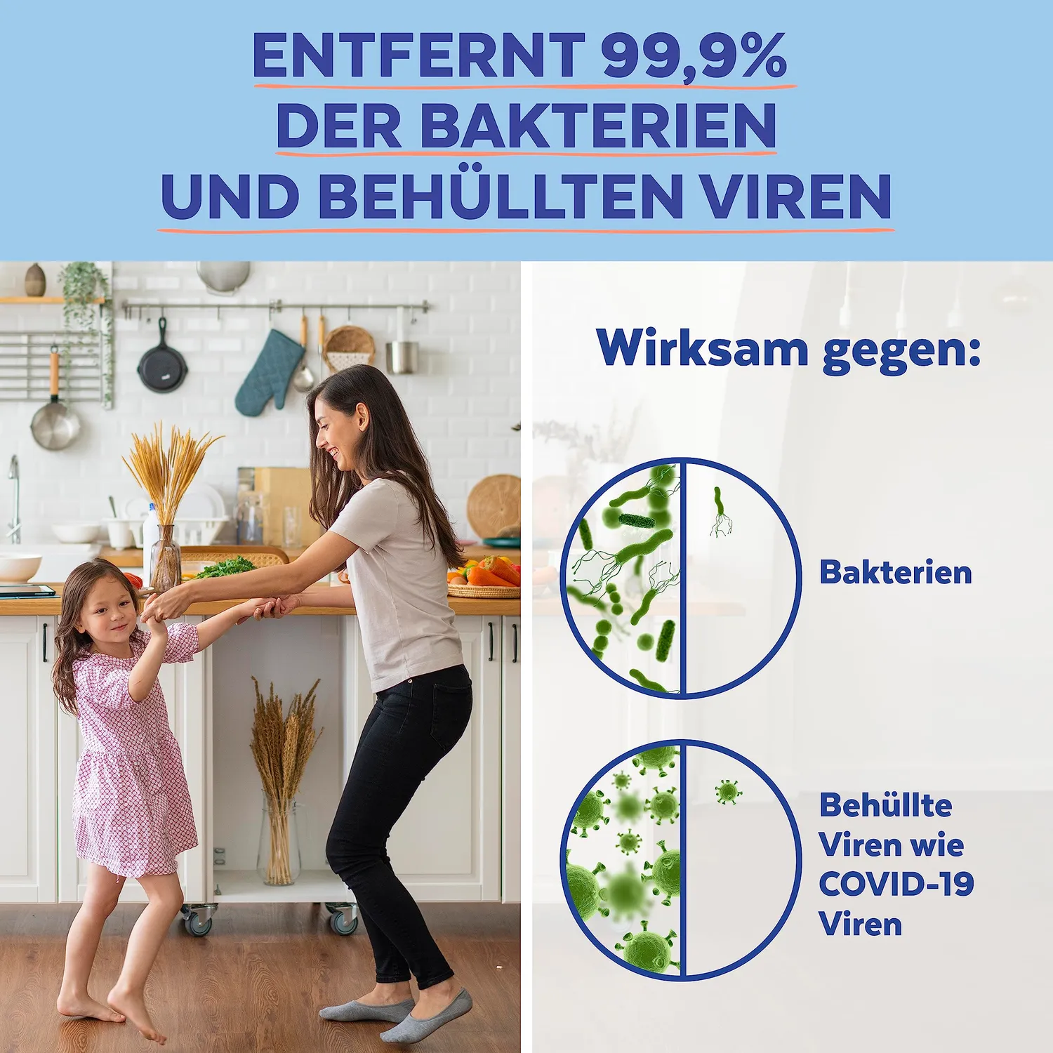 Sagrotan Allzweck-Reiniger Blütenfrische Desinfektion 5x1,5l 2in1
