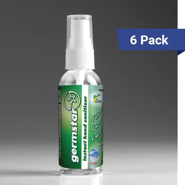 Germstar Citrus 2oz Händedesinfektionsspray 6x59ml Citrusduft