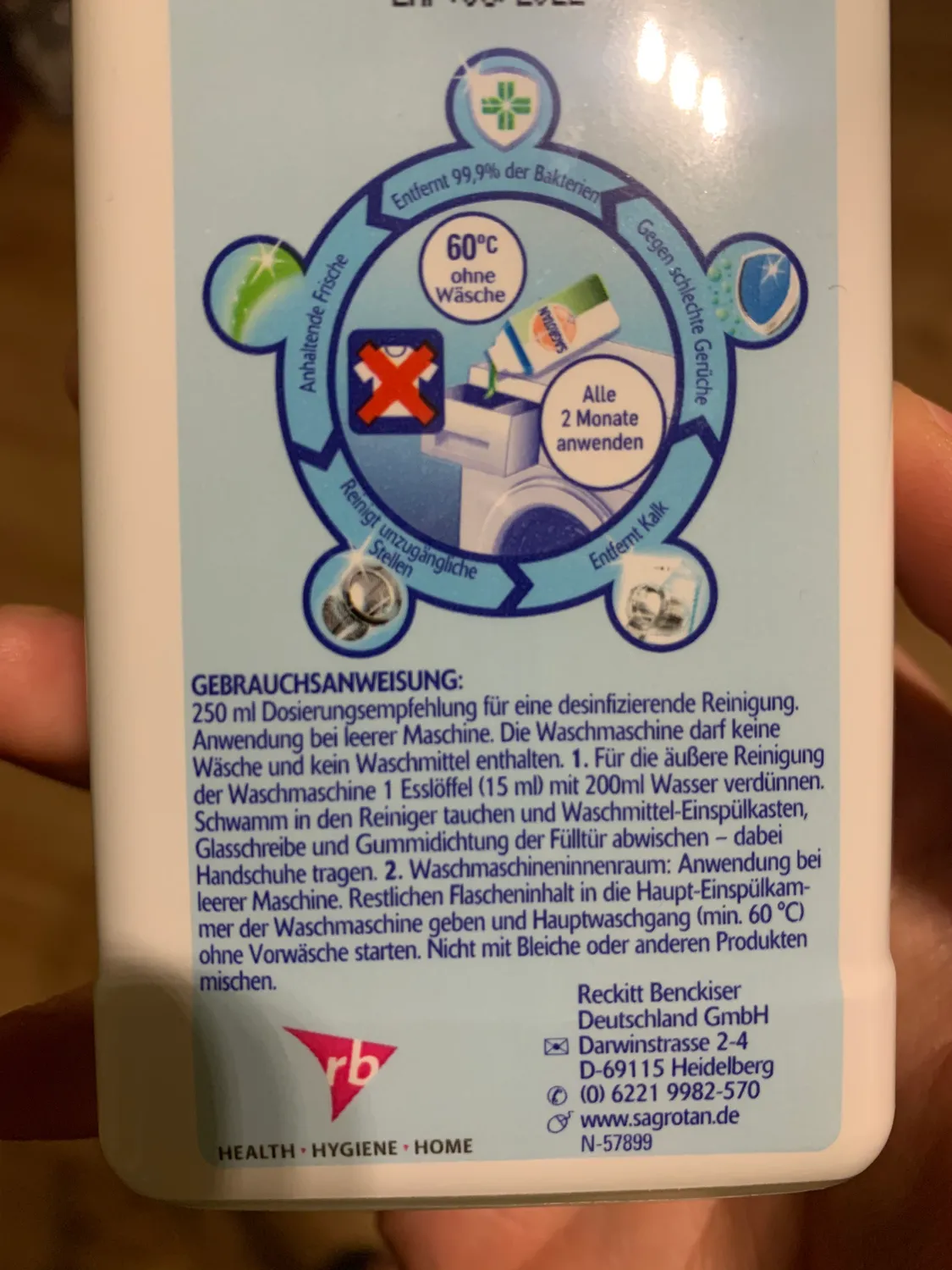 Sagrotan Waschmaschinen Hygiene-Reiniger Limette 4x250ml