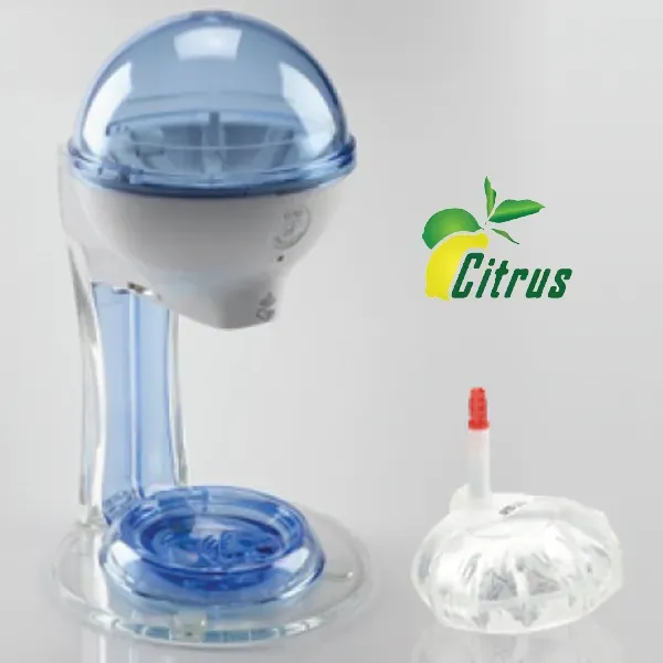 Germstar G2 Desinfektionsspender Starterset Citrus Weiß-Blau 12oz