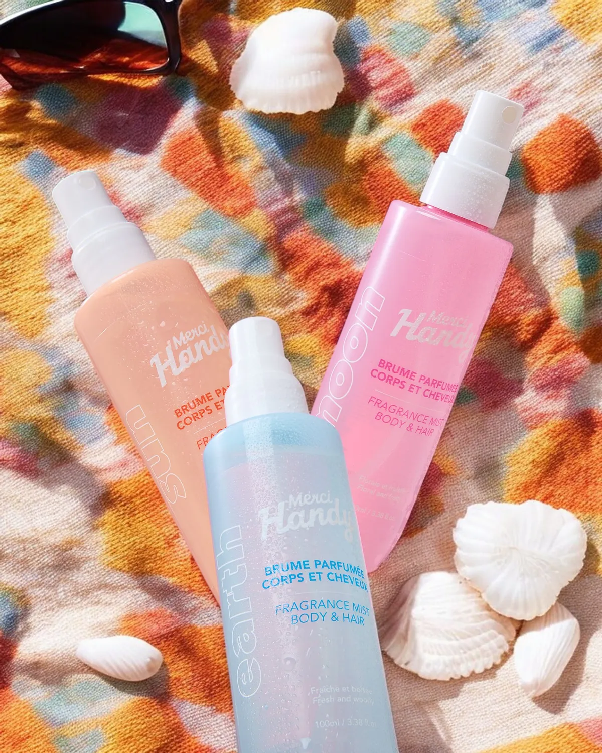 Merci Handy Trio Brumes Haar- und Körperspray 3er Set blumig