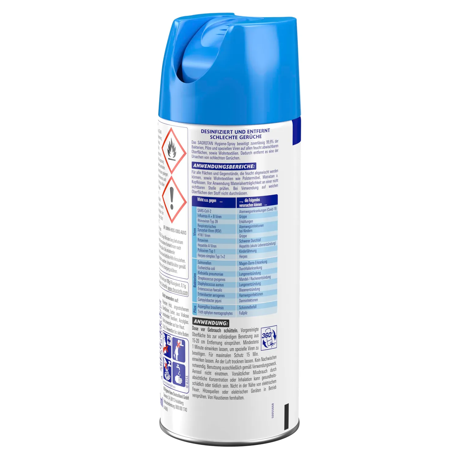 Sagrotan Hygiene Spray Desinfektionsspray 3x400ml frisch