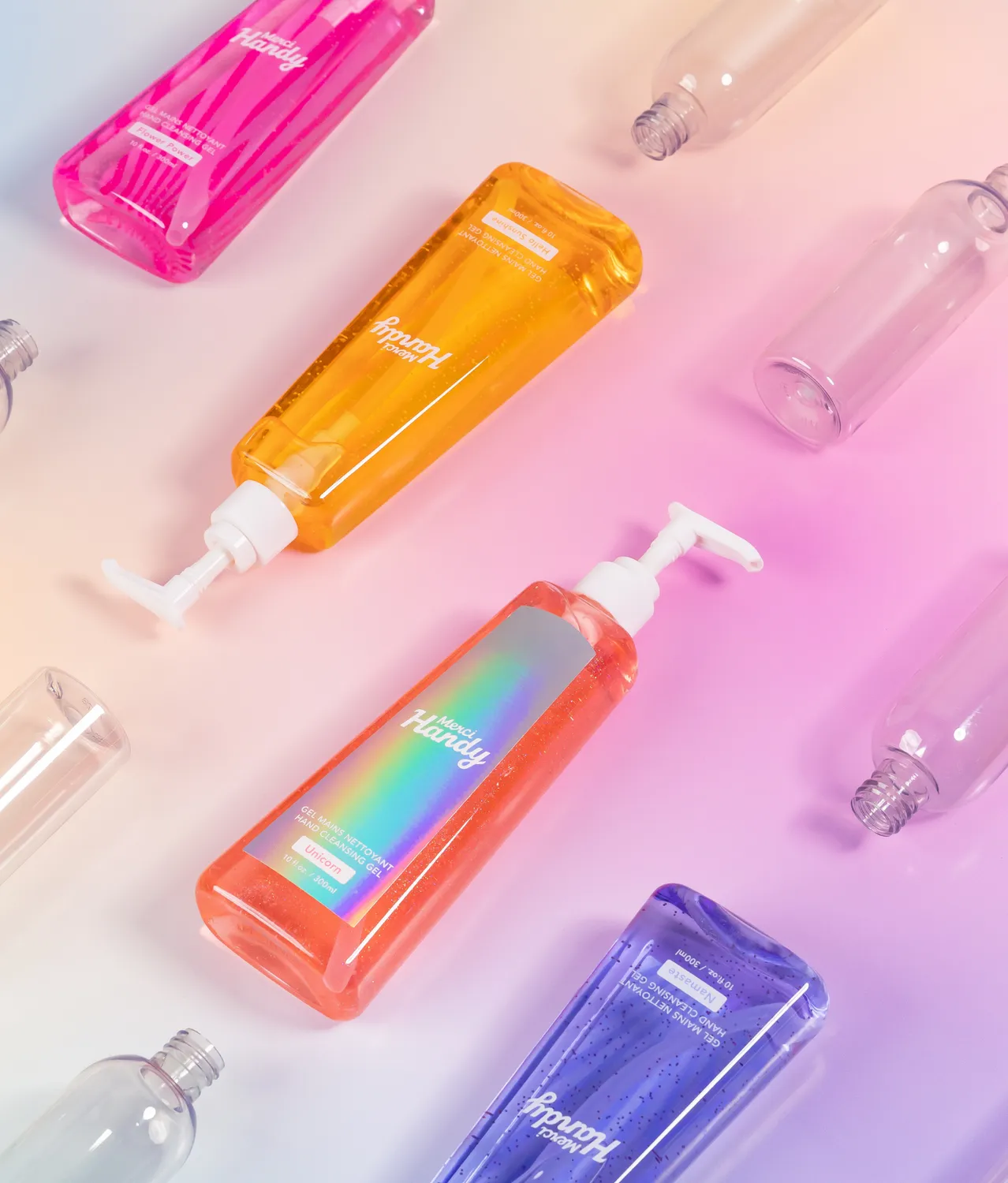 Merci Handy Unicorn Edition Handreinigungsgel 300ml Maniok