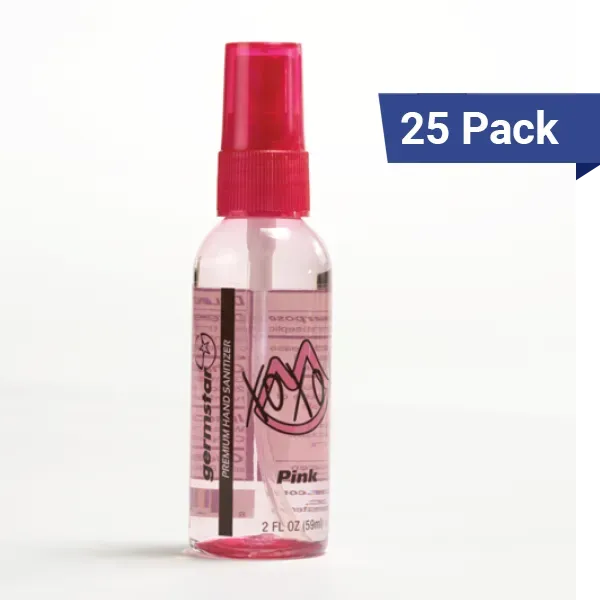 Germstar Pink 2oz Sprayflaschen Erdbeere 25er Pack Desinfektion