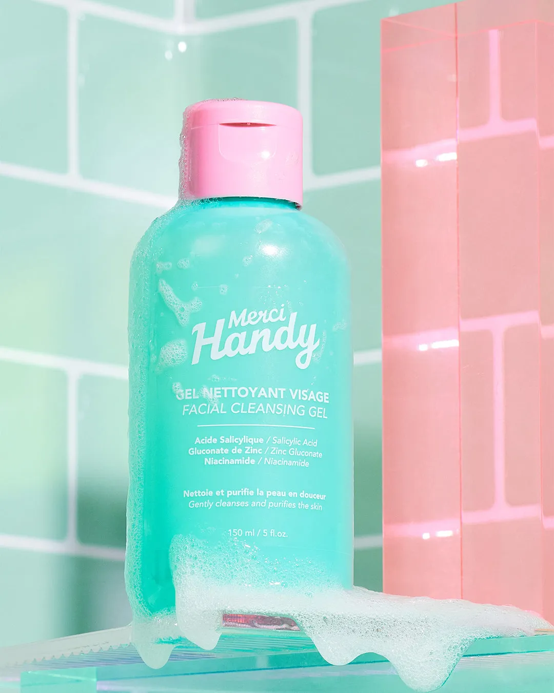 Merci Handy Gesicht Reinigungsgel Niacinamid Rosenduft