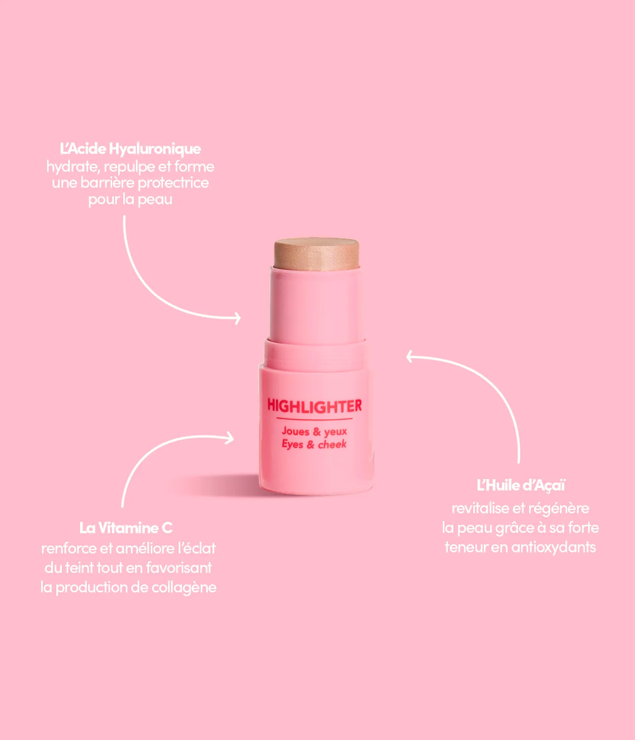 Merci Handy Let's Glow Heroes Make-up Set Blush Highlighter