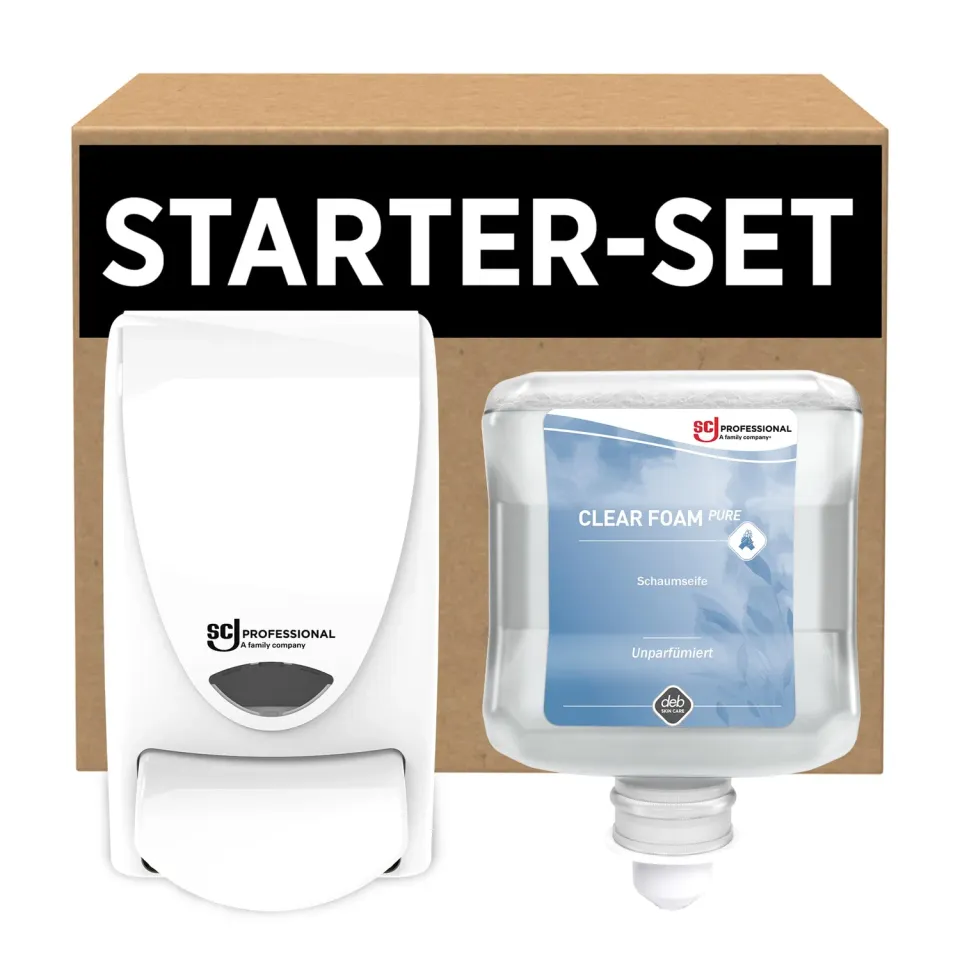 SC Johnson Clear Foam Pure Schaumseife 1L Starter-Set parfümfrei