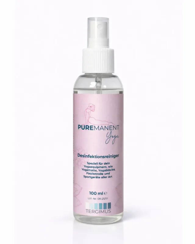 Puremanent Yoga Yogamatten-Reiniger Spray 100ml für unterwegs alkoholfrei