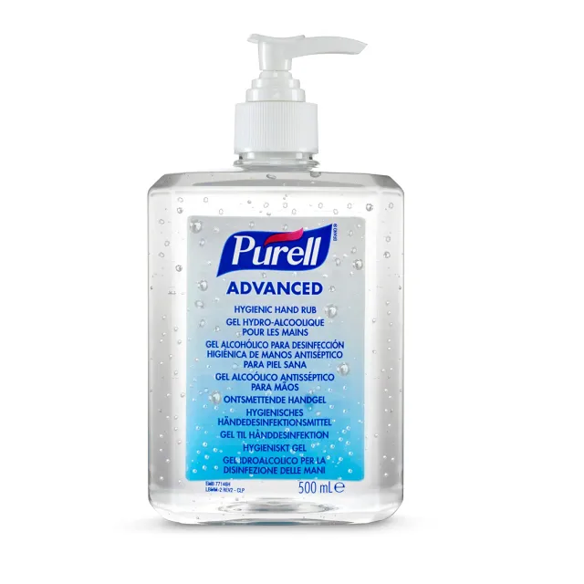 Purell Advanced Händedesinfektionsgel 500ml Pumpflasche unparfümiert