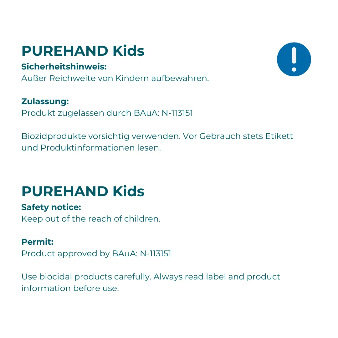 TERGIMUS PUREHAND Kids Händedesinfektion 100ml alkoholfrei
