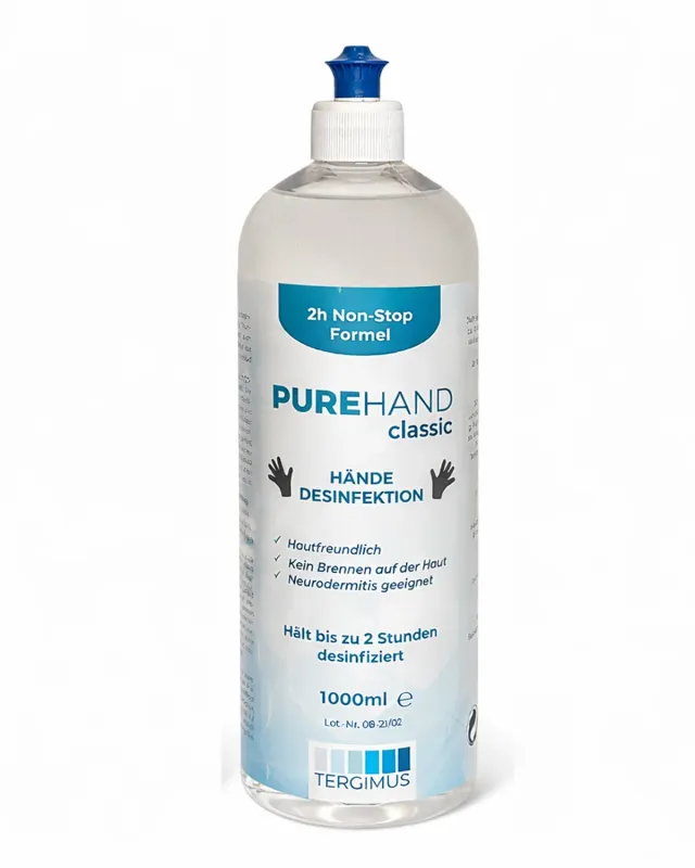 TERGIMUS PUREHAND Classic Händedesinfektion 1000 ml alkoholfrei