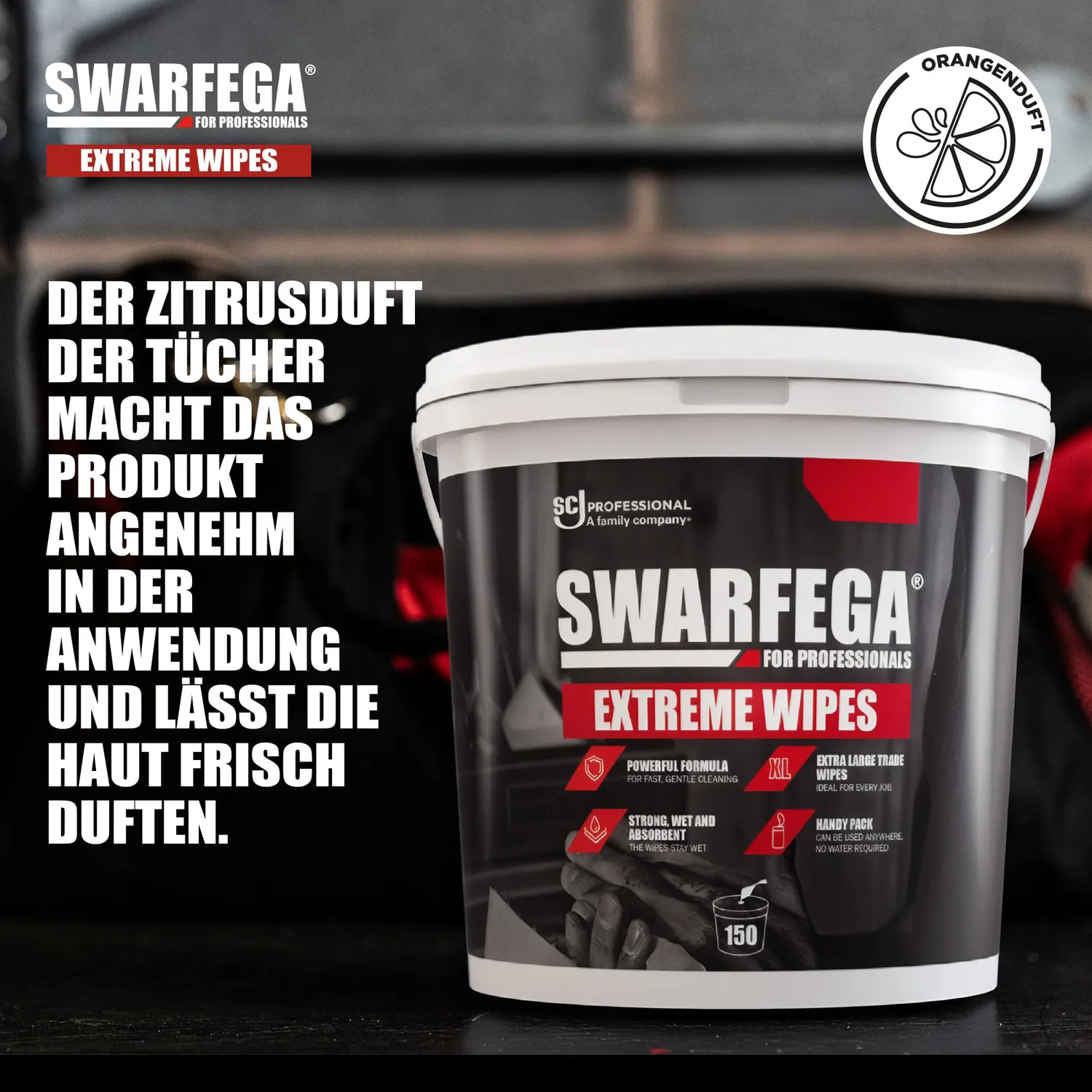 Swarfega Extreme Tücher 150 Stück Zitrusduft
