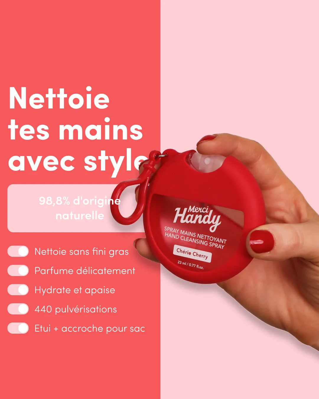 Merci Handy Chérie Cherry Handreinigungsspray 23ml