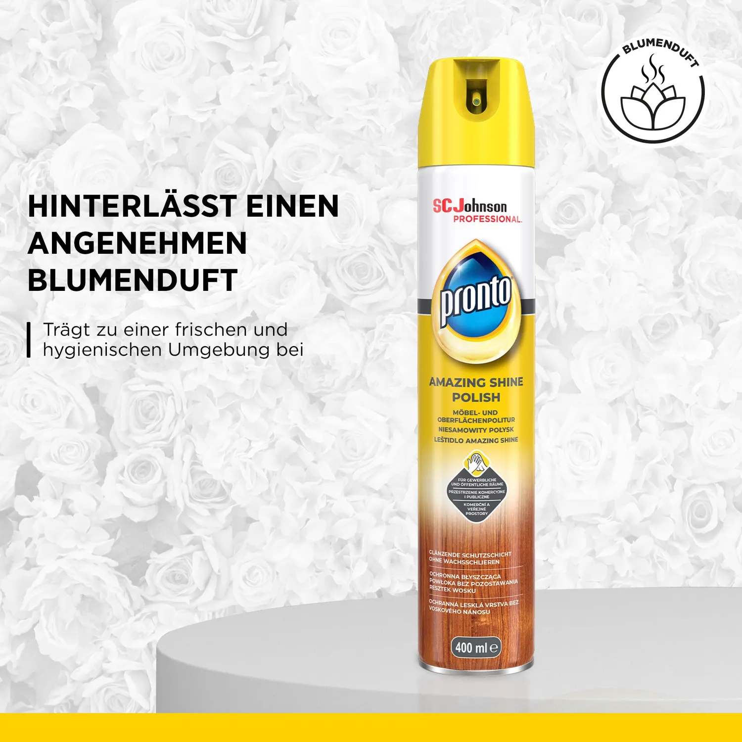 SC Johnson Professional Pronto Möbelpolitur Spray 400 ml floral