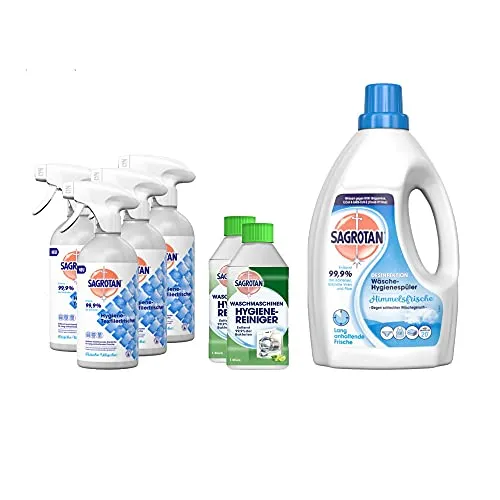 Sagrotan Frische Wäsche Hygiene-Set 1,5l + Reiniger + Spray