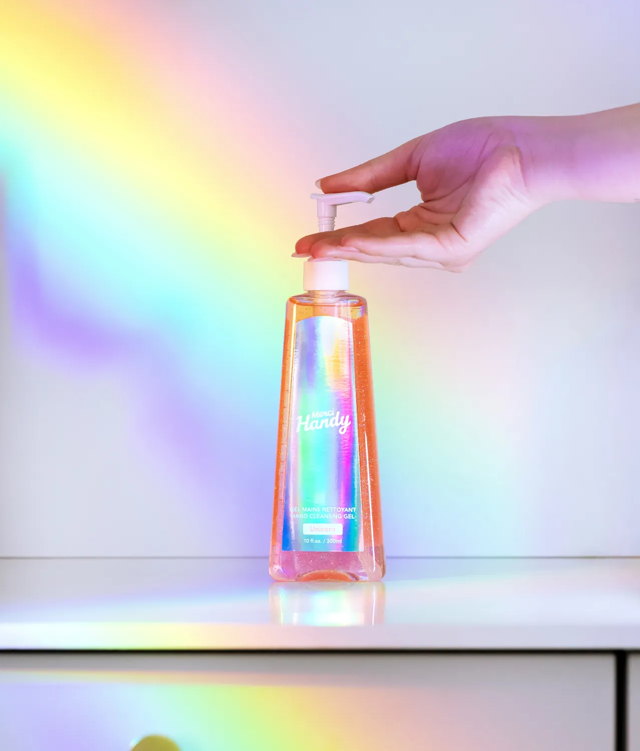 Merci Handy Unicorn Edition Handreinigungsgel 300ml Maniok