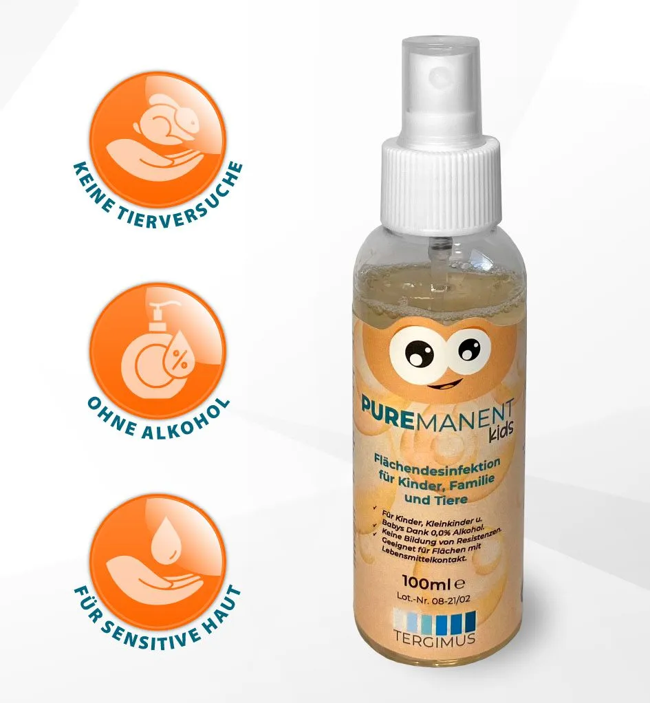 Puremanent Kids Flächendesinfektionsmittel 100 ml alkoholfrei