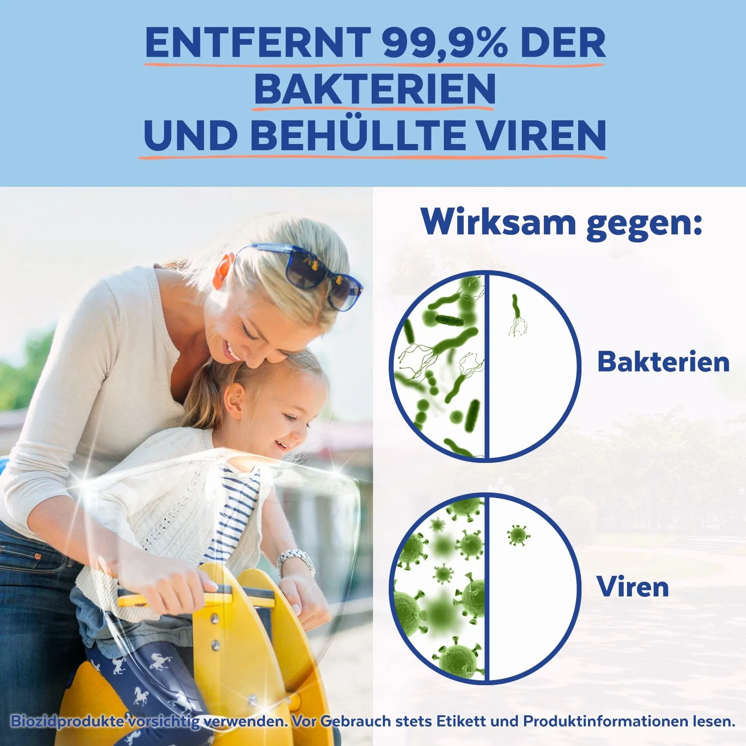 Sagrotan 2in1 Desinfektionstücher 15 Tücher Zitronenblüte