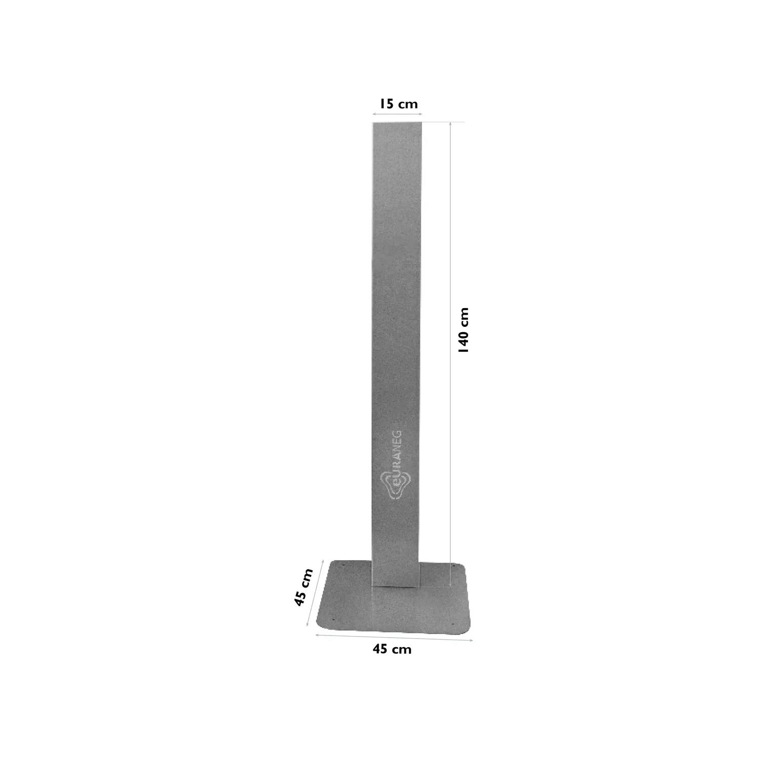 Euraneg SD110 Desinfektionssäule Edelstahl 450x1400x450