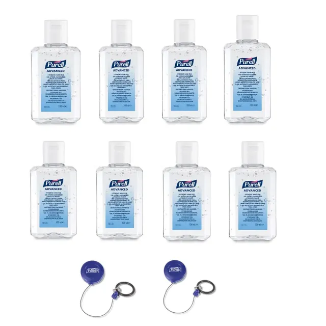 Purell Advanced Desinfektionsgel 8x100 ml 70% Alkohol