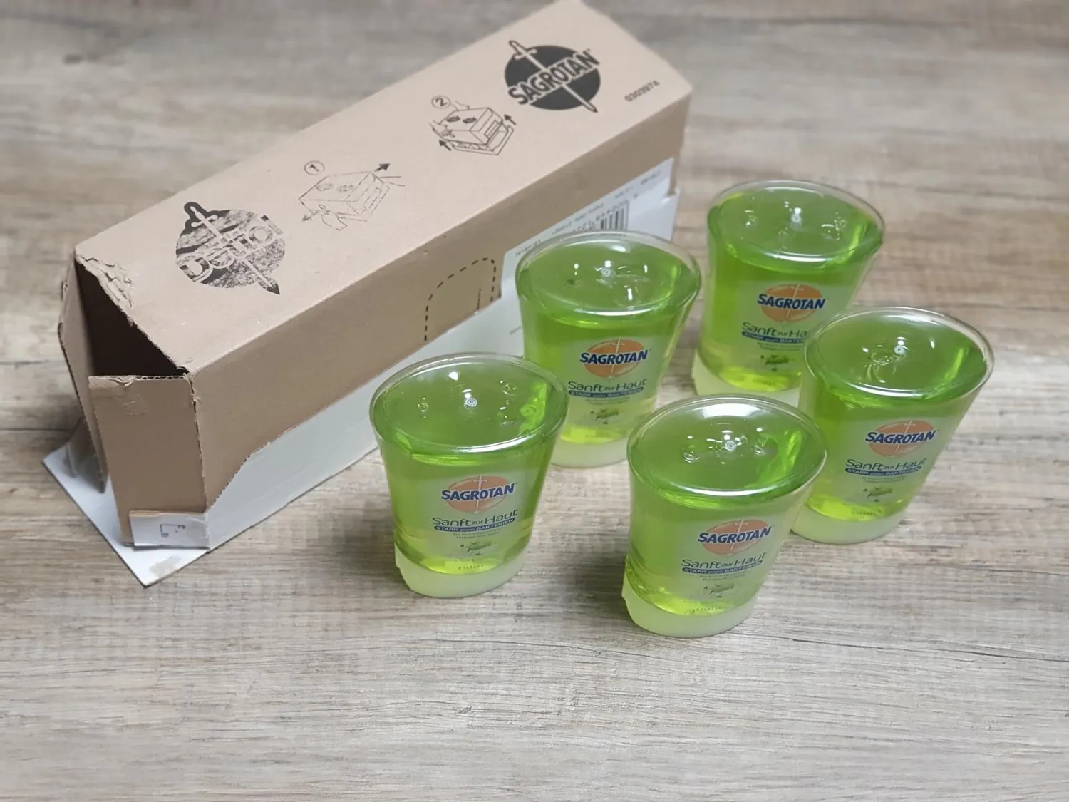 Sagrotan No-Touch Nachfüller Handseife Apfelwiese 5x250ml
