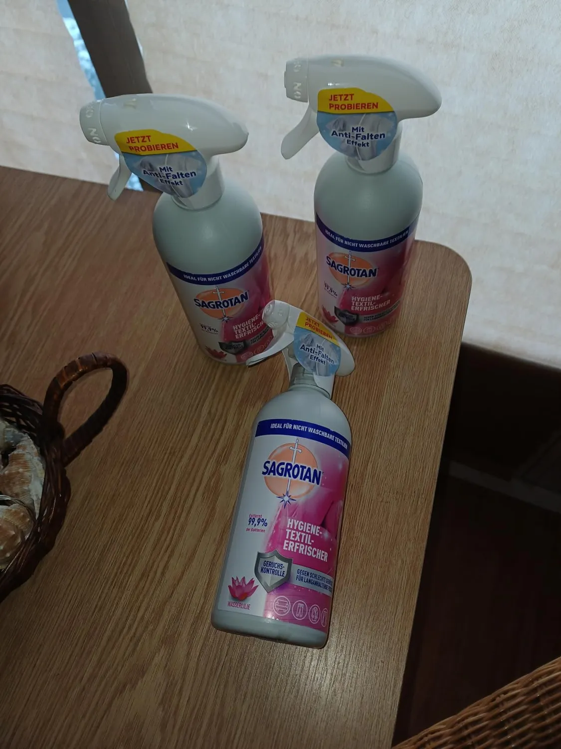 Sagrotan Wasserlilie Textilerfrischer 3x500ml langanhaltend