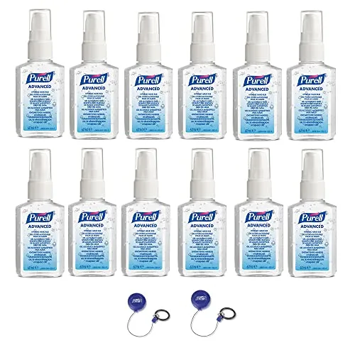 Purell Advanced Händedesinfektionsmittel 12x60ml mit Clip unparfümiert