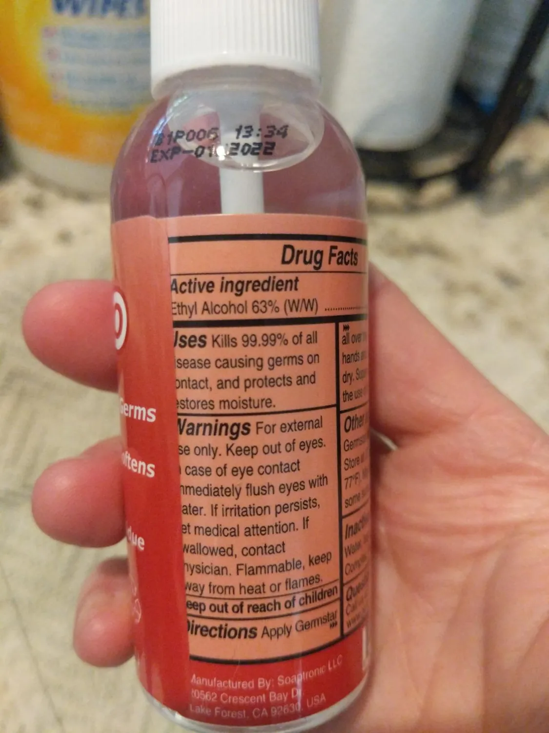 Germstar ONE Handdesinfektionsspray 6x59ml Spearmint 70% Alkohol