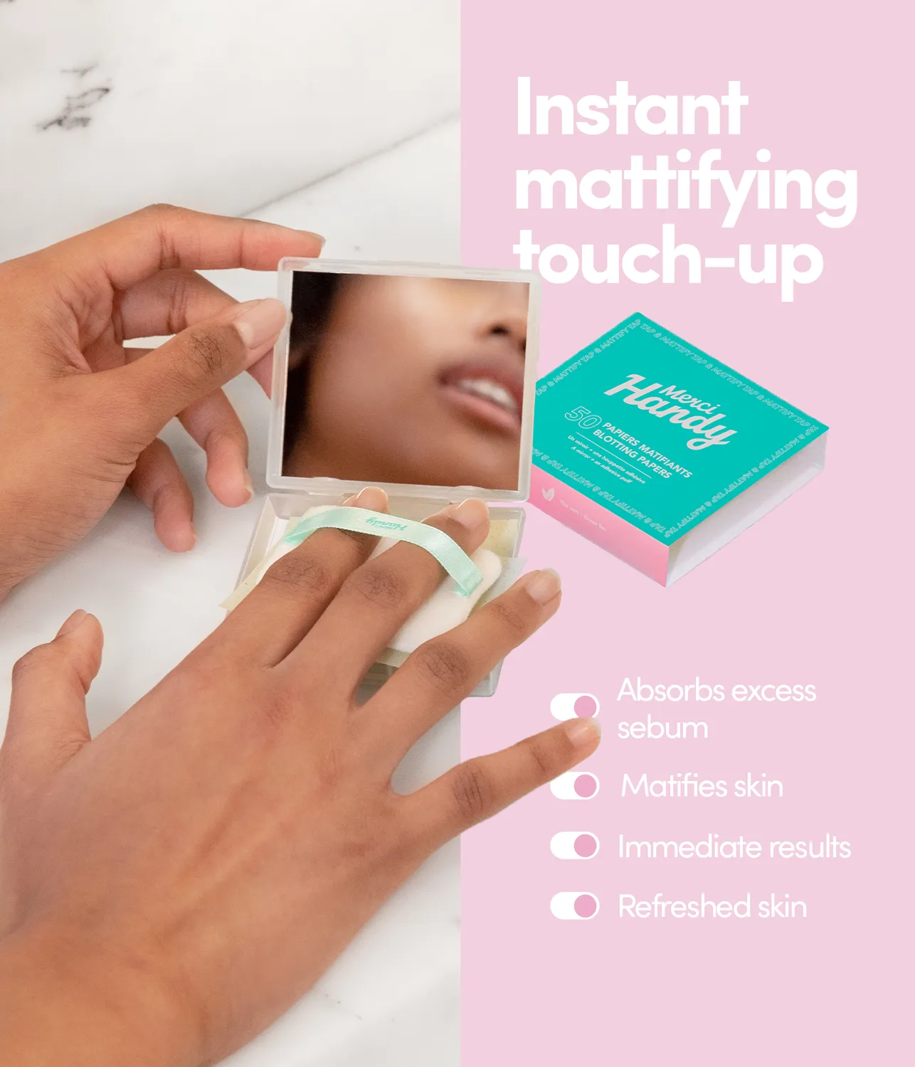 Merci Handy Blotting Paper Mattierungstücher fettige Haut