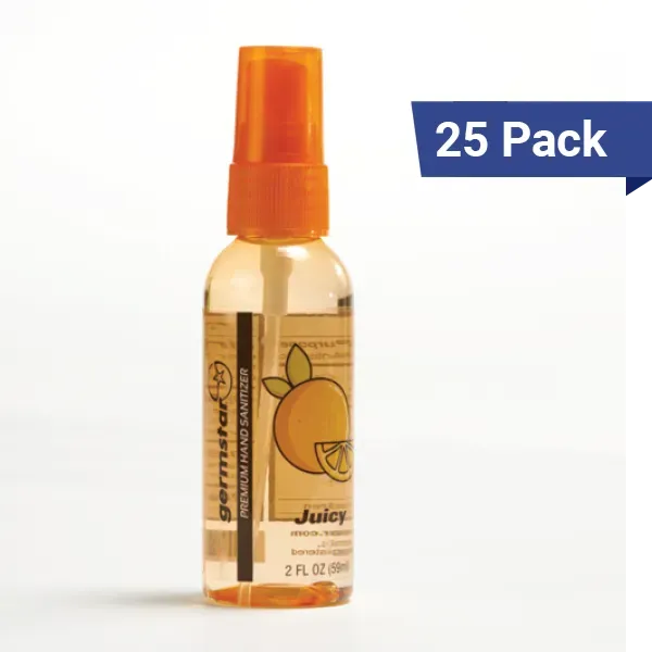 Germstar Juicy Spray Händedesinfektion 2oz Orange 25er Pack