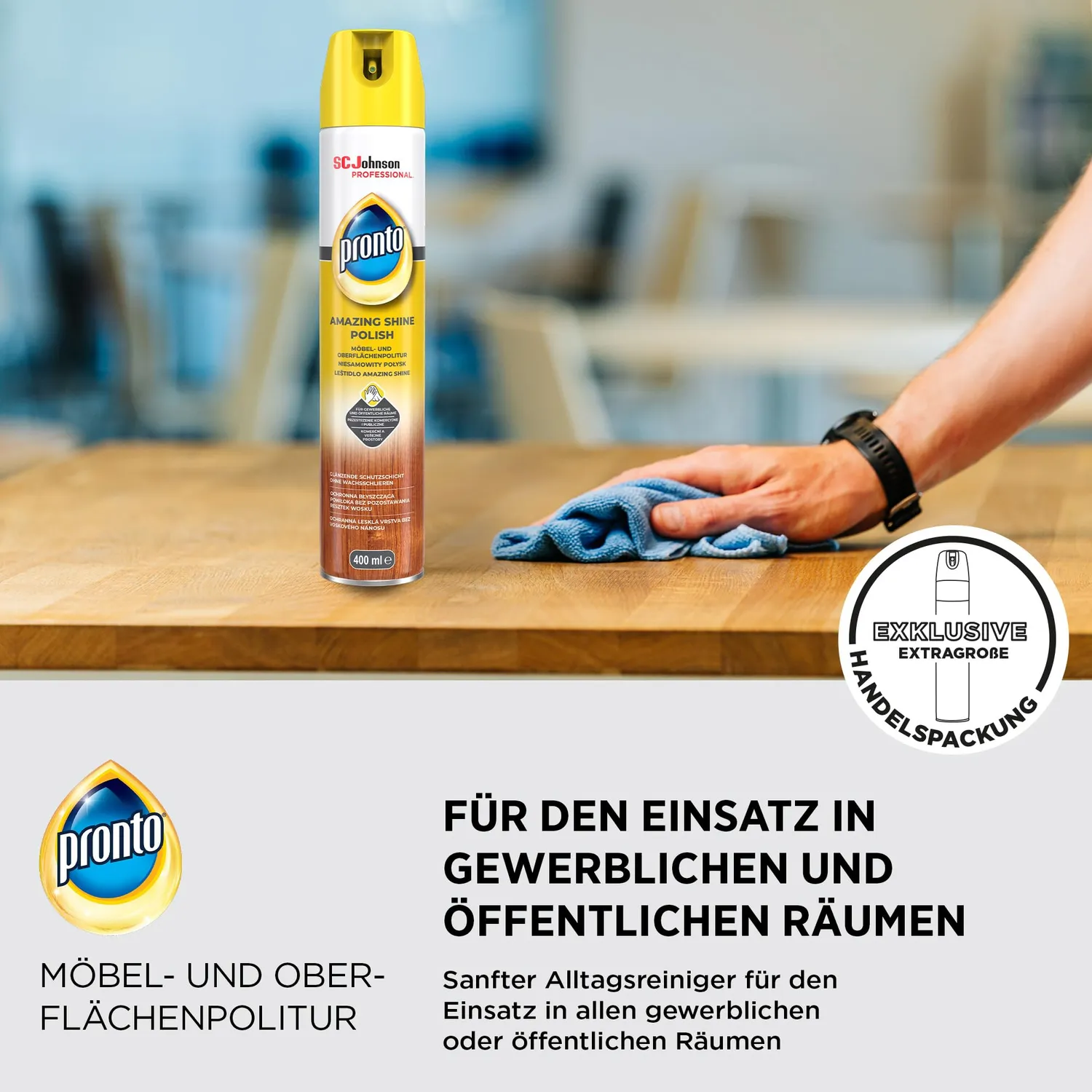 SC Johnson Professional Pronto Möbelpolitur Spray 400 ml floral