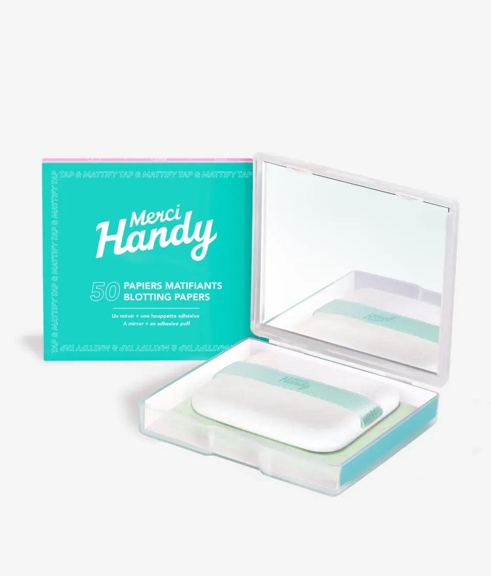 Merci Handy Papier Matifiant Gesichtspapier unparfümiert Spiegel