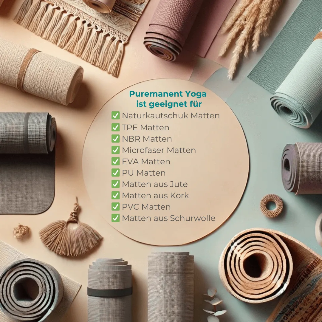 Puremanent Yoga Yogamatten-Reiniger Spray 500ml geruchsneutral alkoholfrei
