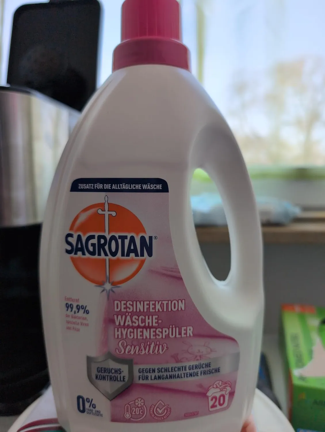 Sagrotan Sensitiv Wäsche-Hygienespüler 5x1,2 L duftfrei