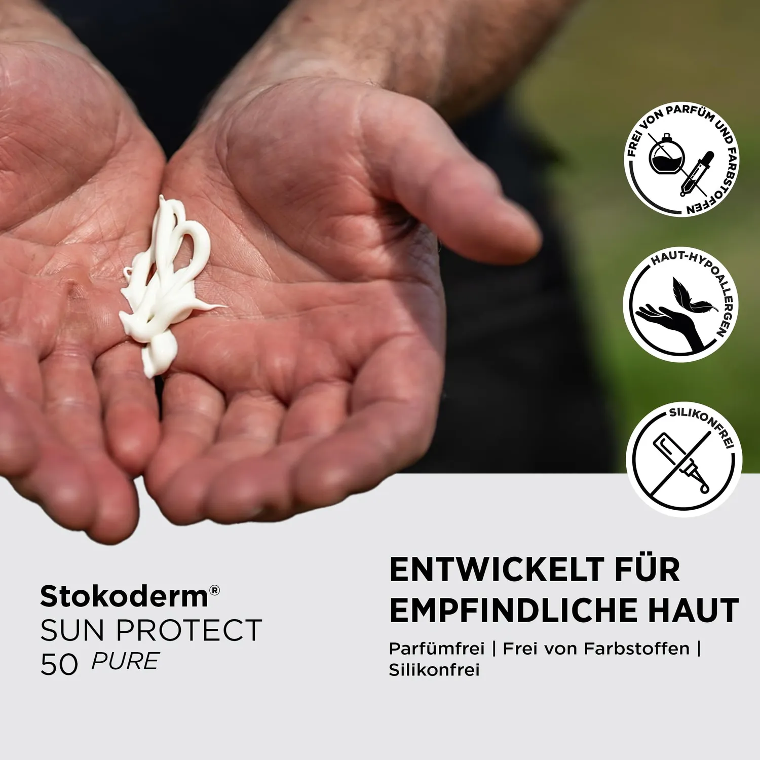 Stokoderm Sun Protect 50 Pure Sonnencreme 100ml LSF 50