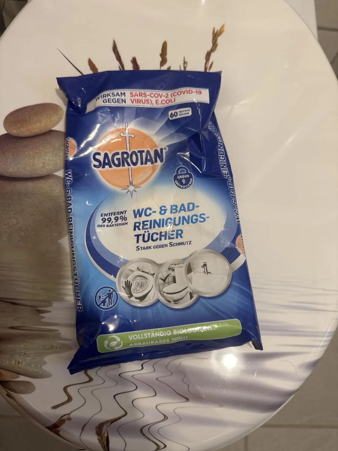 Sagrotan WC-Reinigungstücher Tücher 6x60 Stück Abbaubar