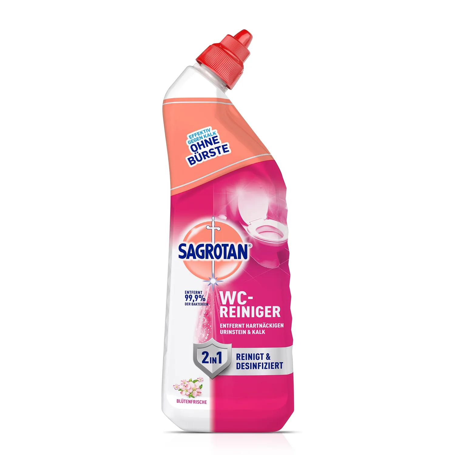 Sagrotan WC-Reiniger Blütenfrische WC-Gel 750 ml Antischmutzfilm