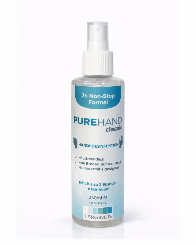 Purehand Classic Händedesinfektion 250 ml alkoholfrei Flüssig