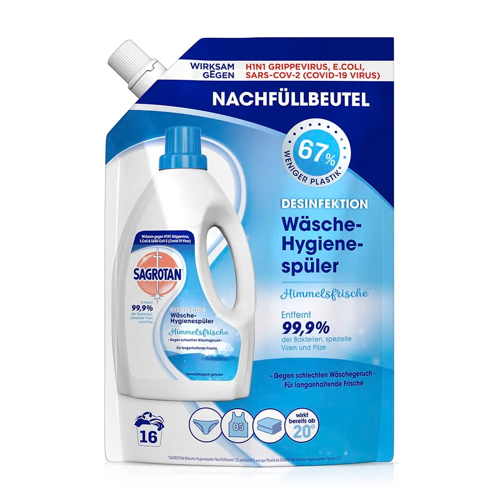 Sagrotan Himmelsfrische Wäsche-Hygienespüler Nachfüller 5x1,2L