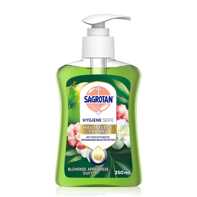 Sagrotan Blühende Apfelwiese Handseife 250ml Apfel feuchtigkeitsspendend