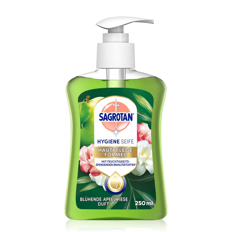 Sagrotan Blühende Apfelwiese Handseife 250ml Apfel feuchtigkeitsspendend