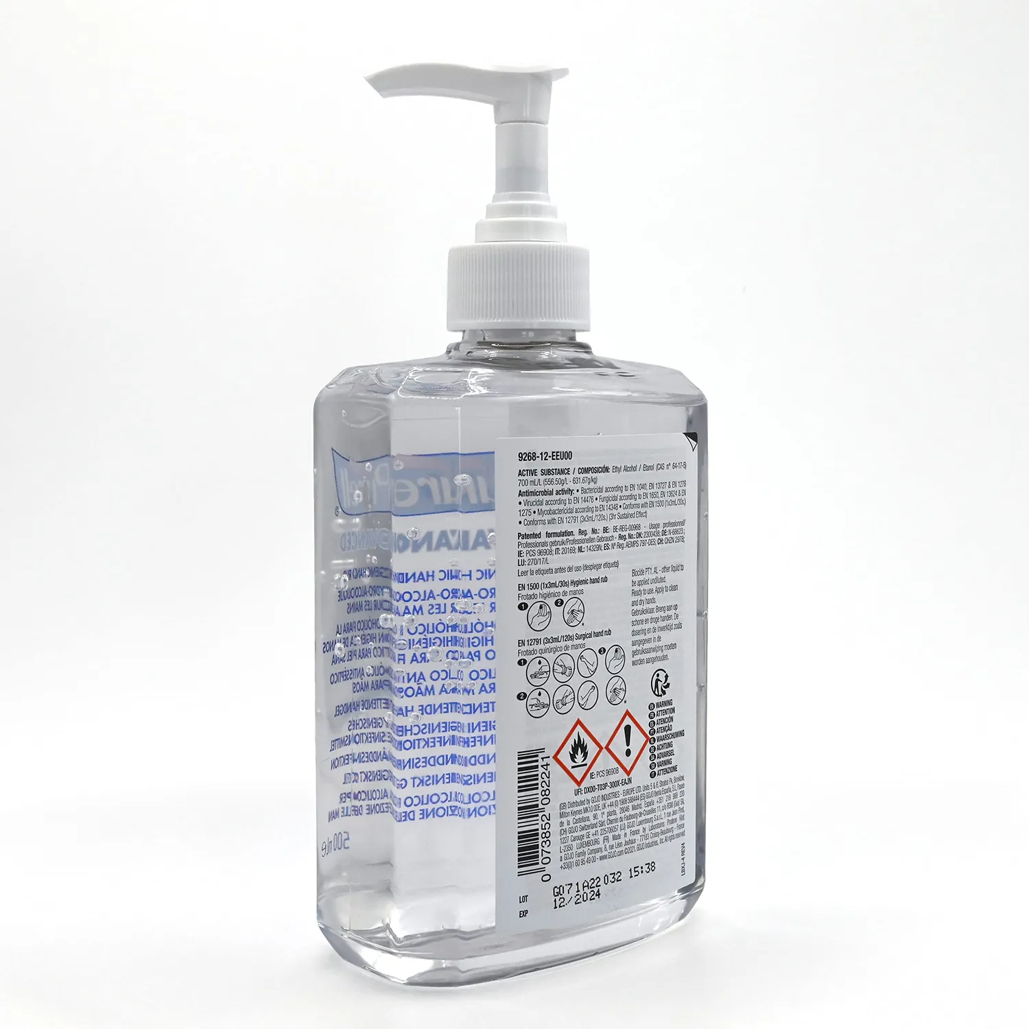 Purell Advanced Händedesinfektionsgel 500ml Pumpflasche unparfümiert