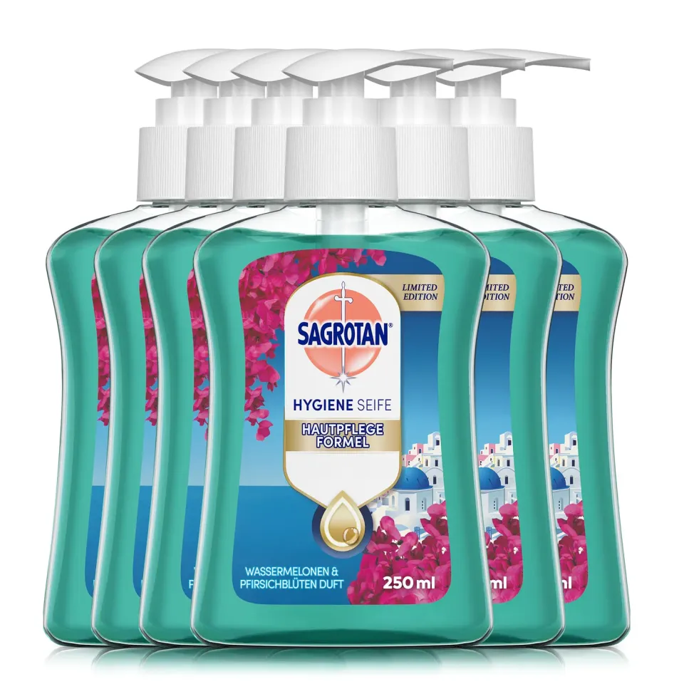 Sagrotan Floral Coast Handseife 6x250 ml Wassermelone