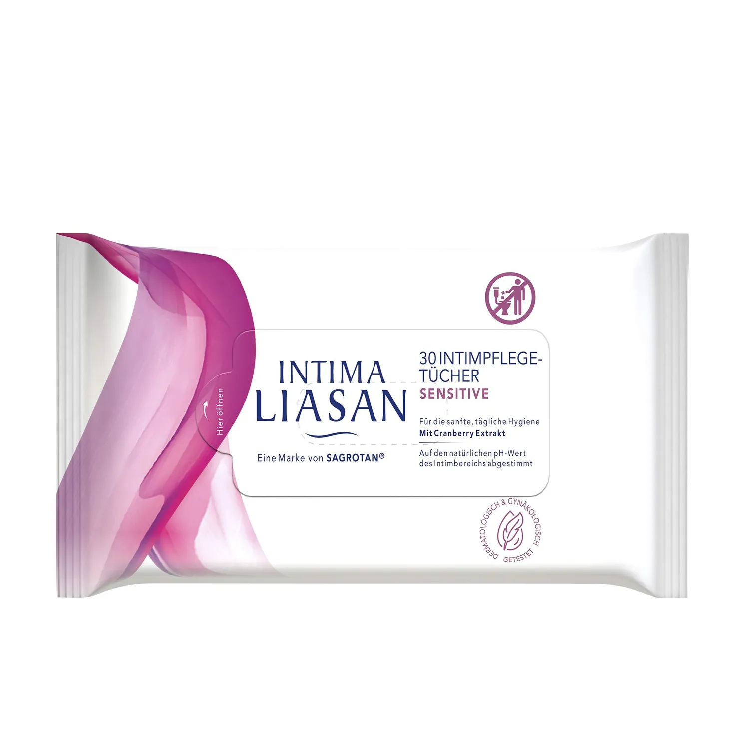 Intima Liasan Sensitive Intimpflegetücher 30 Stück seifenfrei