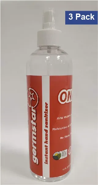 Germstar One Spray Händedesinfektion 16oz Minze 3er Pack