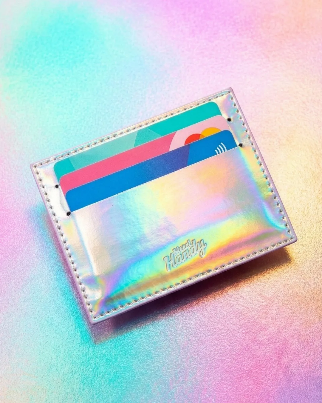 Merci Handy Holographisch Kartenetui Slim vegan