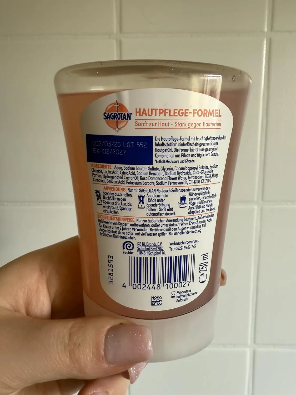 Sagrotan No-Touch Flüssigseife Kamille 5x250ml Nachfüller